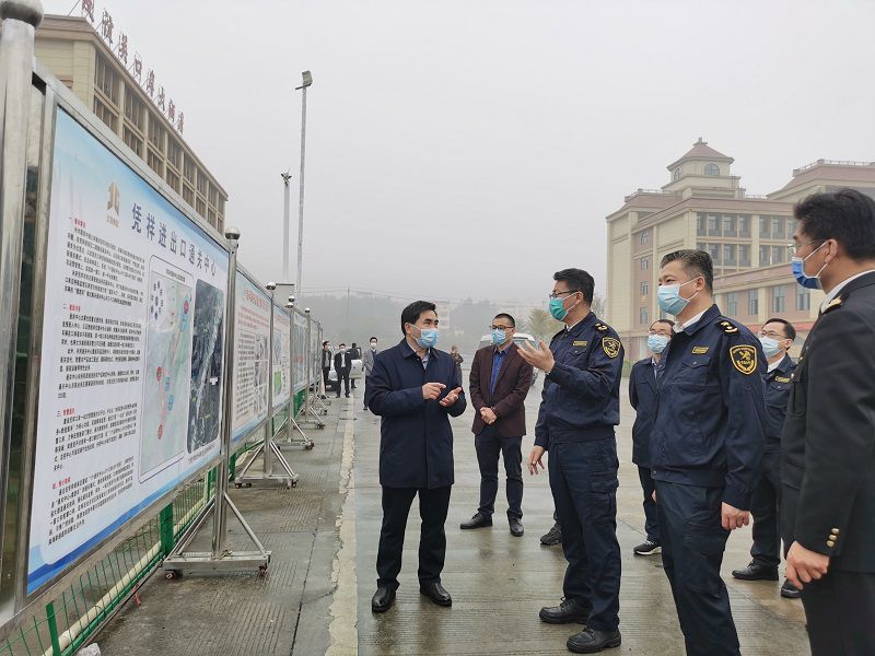 南宁海关关长王味冰到北投跨境物流中心调研.jpg